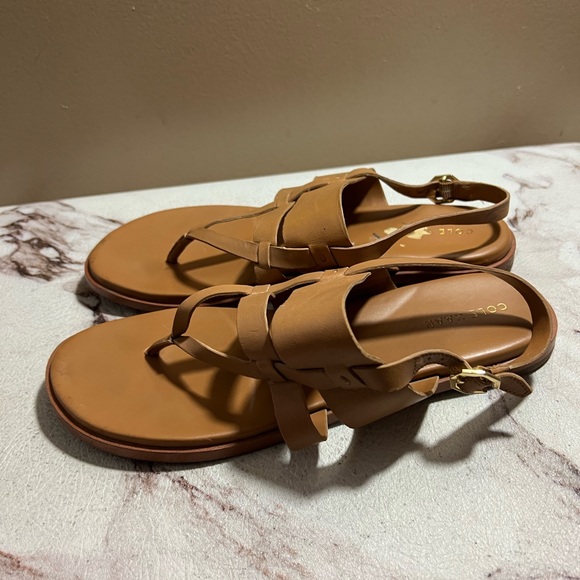 Cole Haan Shoes - Cole Haan Finley Grand Brown Leather Sandal Size 8 Strappy